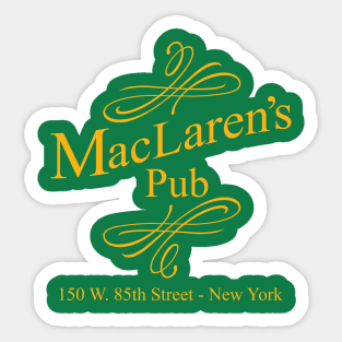 Maclarens Pub New York Sticker
